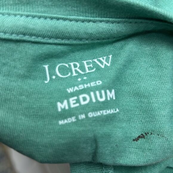 J. Crew L0029 Green crewneck cotton tee size M NWT - Picture 4 of 6